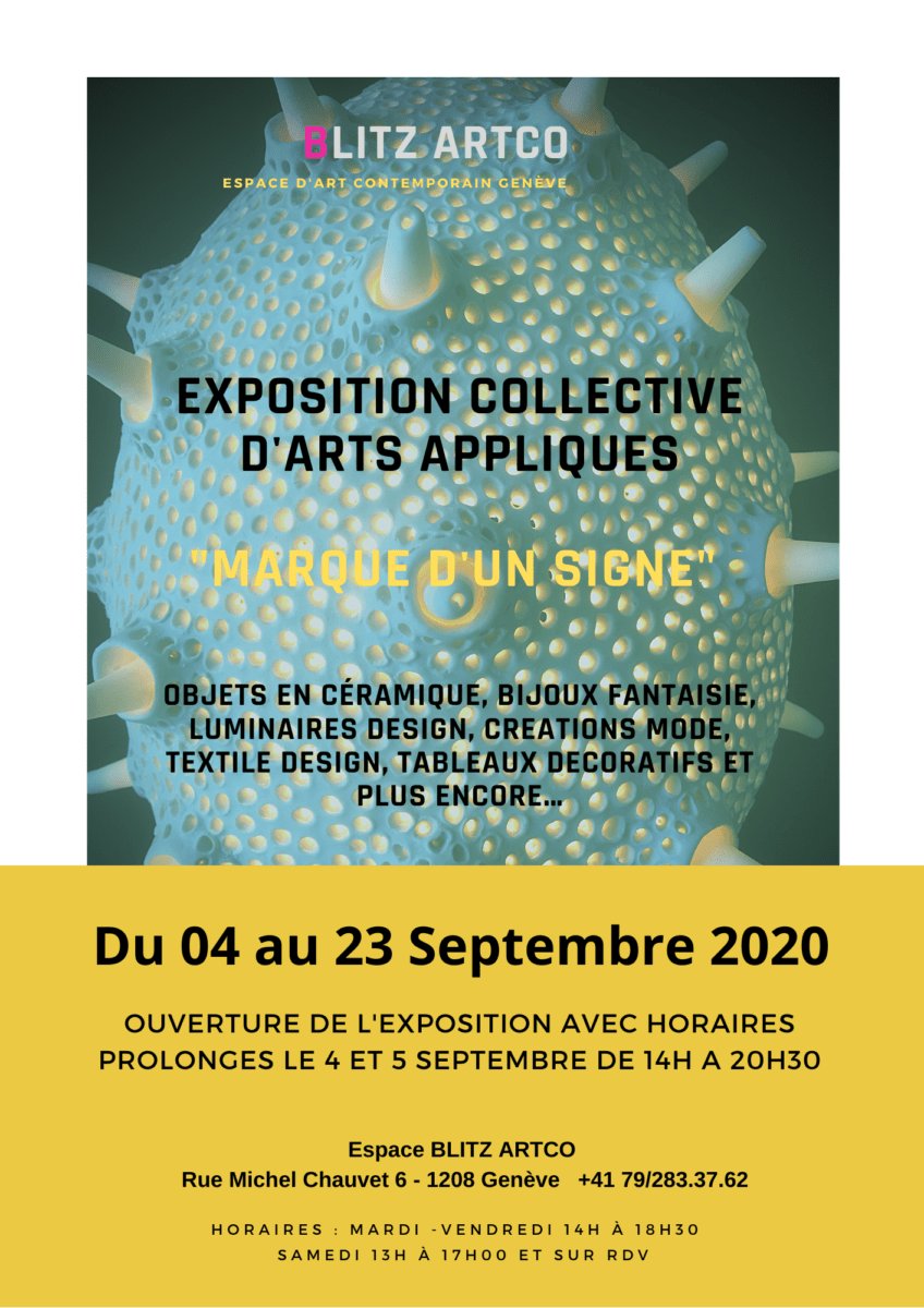 invitation exposition collective appliques