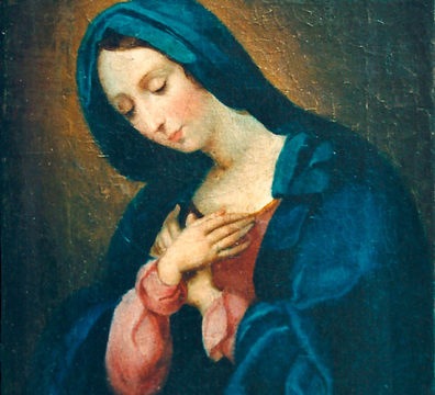 "Vierge en bleu", après restauration