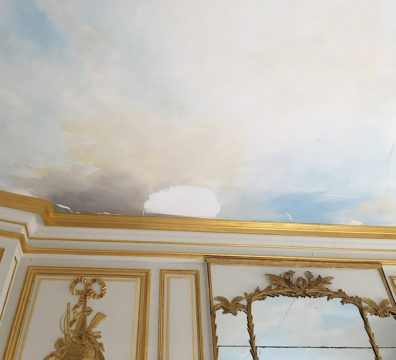 Plafond fresque ciel restauration