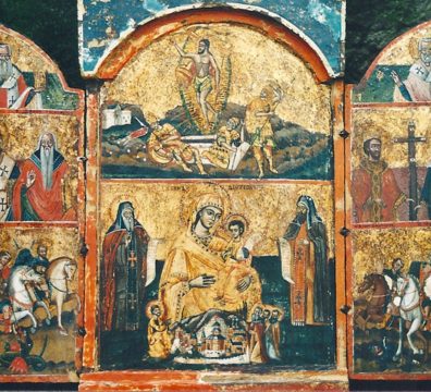 icône grecque triptyque