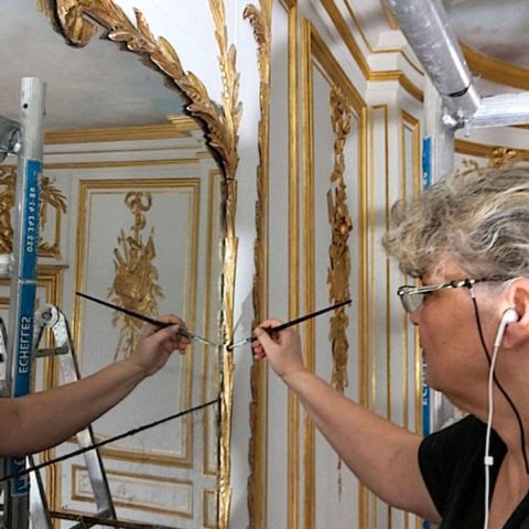 CONSERVATION & RESTAURATION DORURES 1 Restauration d'un cadre de miroir ancien