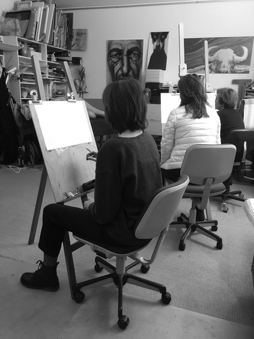 Exposition - portes ouvertes cours de dessin académique avec modèle du 22 au 26 juin 2021 1 cours de dessin avec model copie
