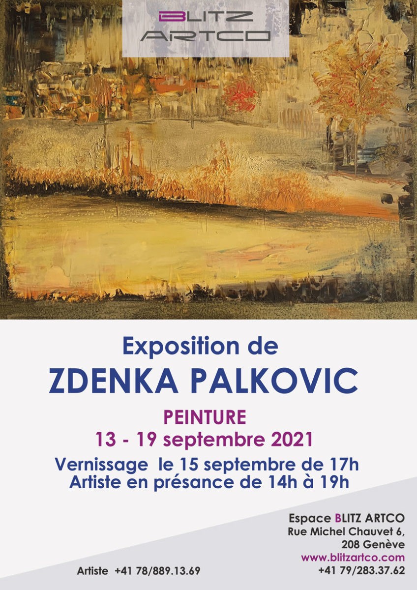 Exposition de Zdenka Palkovic - du 13 au 19 septembre 2021 1 flyer exposition zdenka palkovic peintures copie 3 72px