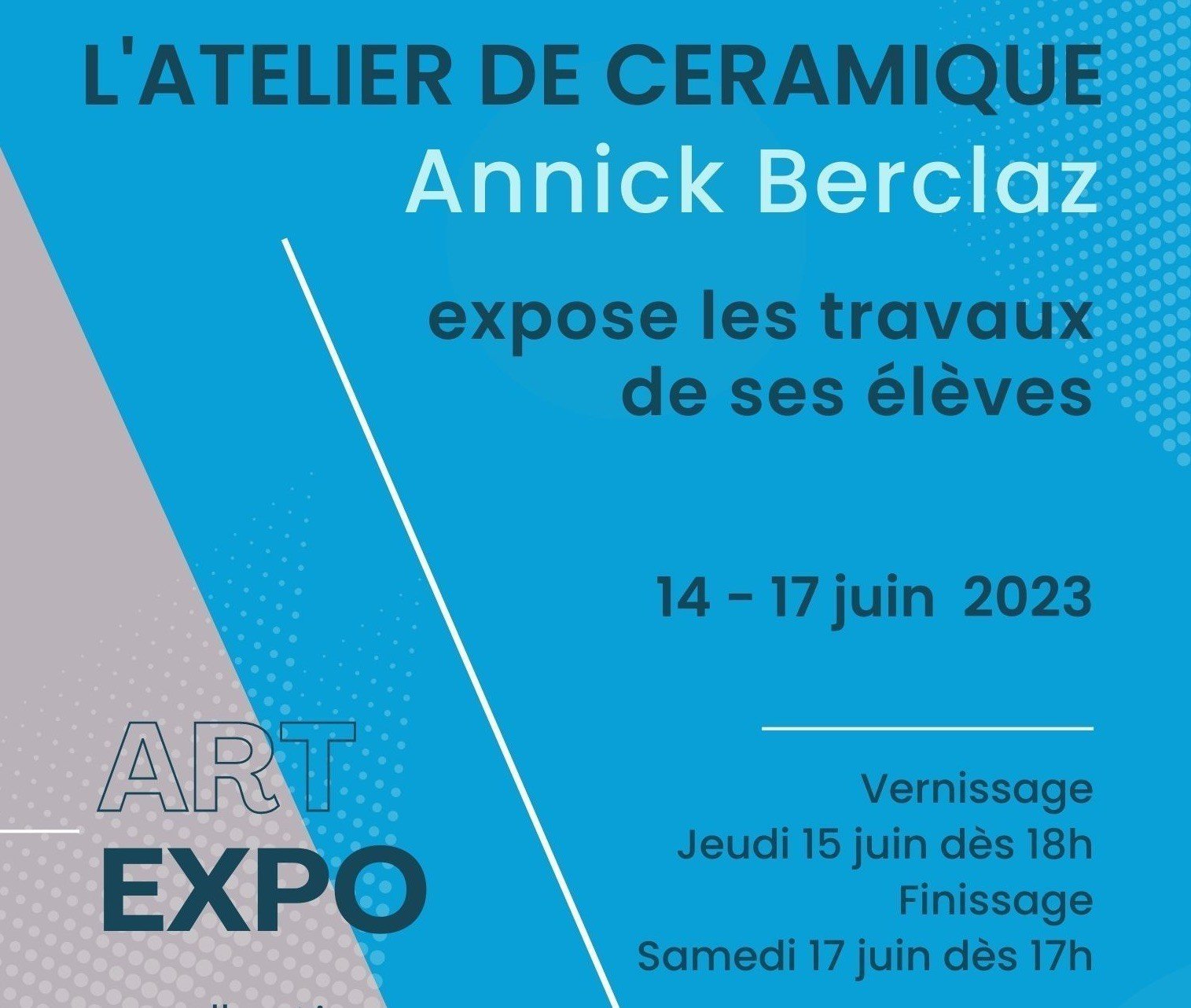 Lire la suite à propos de l’article Exposition Atelier de céramique Annick Berclaz