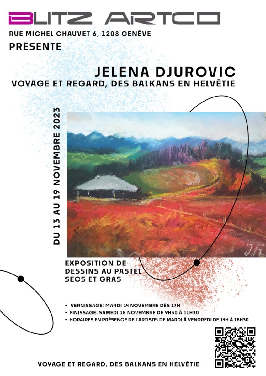 Exposition paysage de Jelena Djurovic 13-19.11. 2023 1 affiche d'exposition - paysage