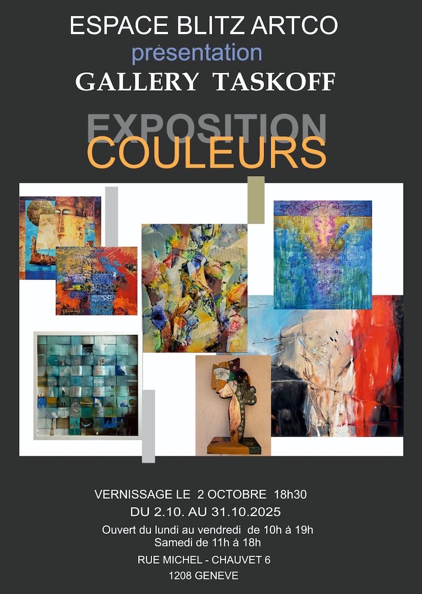 Affiche d'exposition galerie Taskoff