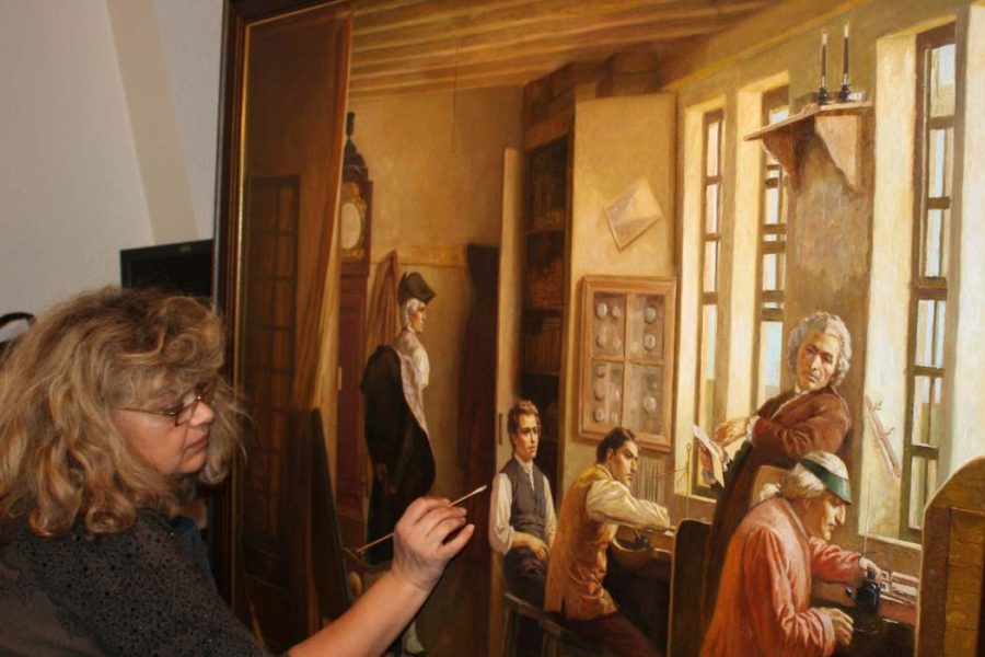 Restauration de tableau